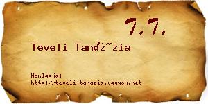 Teveli Tanázia névjegykártya